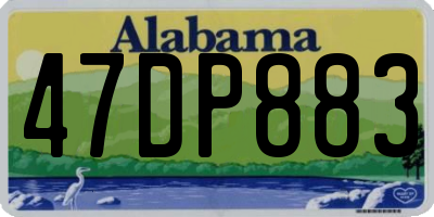 AL license plate 47DP883