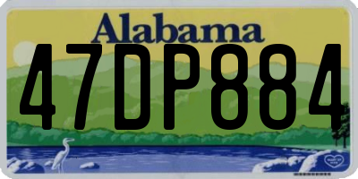 AL license plate 47DP884
