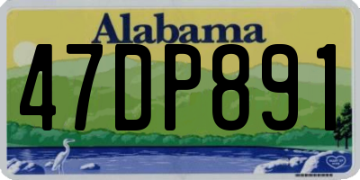 AL license plate 47DP891