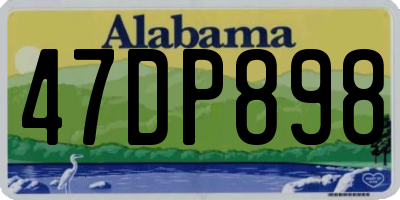 AL license plate 47DP898