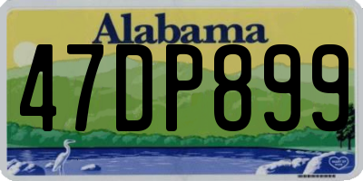 AL license plate 47DP899