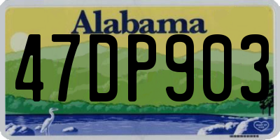 AL license plate 47DP903