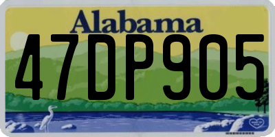 AL license plate 47DP905