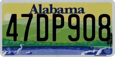 AL license plate 47DP908
