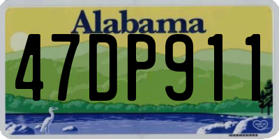 AL license plate 47DP911