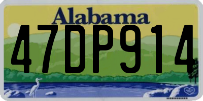 AL license plate 47DP914