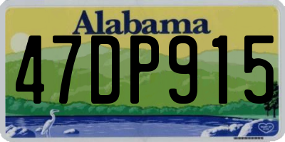AL license plate 47DP915