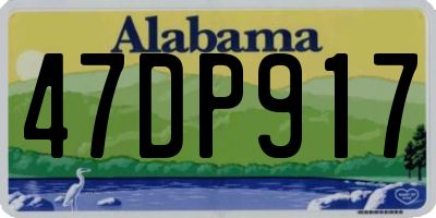 AL license plate 47DP917