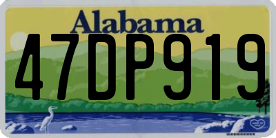 AL license plate 47DP919