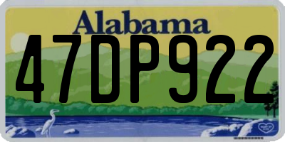 AL license plate 47DP922
