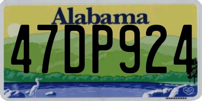AL license plate 47DP924