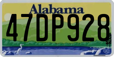 AL license plate 47DP928