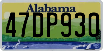 AL license plate 47DP930