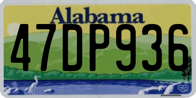 AL license plate 47DP936