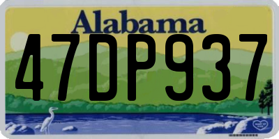 AL license plate 47DP937