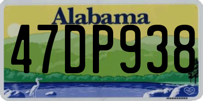 AL license plate 47DP938