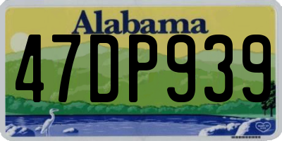AL license plate 47DP939