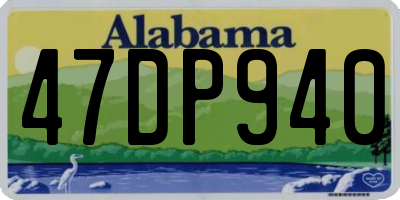 AL license plate 47DP940