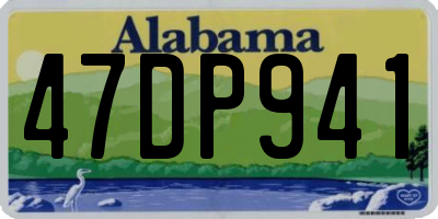 AL license plate 47DP941