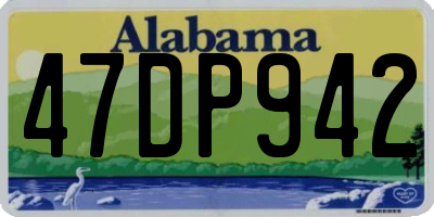 AL license plate 47DP942