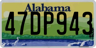 AL license plate 47DP943