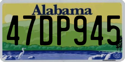 AL license plate 47DP945