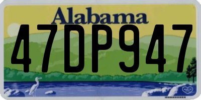 AL license plate 47DP947