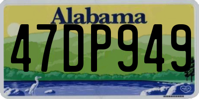 AL license plate 47DP949