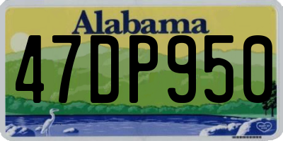 AL license plate 47DP950