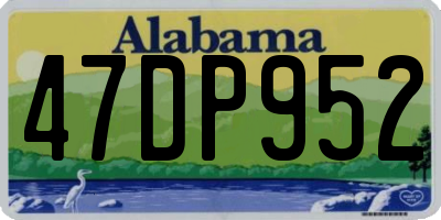 AL license plate 47DP952