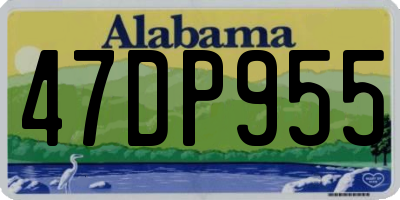 AL license plate 47DP955