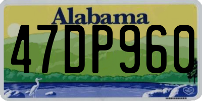 AL license plate 47DP960