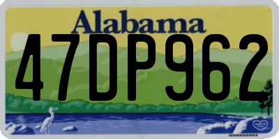 AL license plate 47DP962