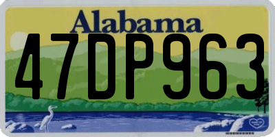 AL license plate 47DP963