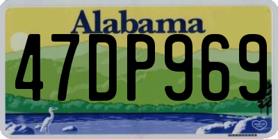 AL license plate 47DP969