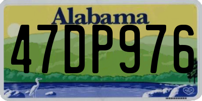 AL license plate 47DP976