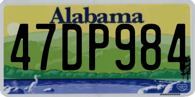 AL license plate 47DP984