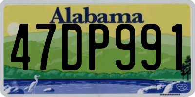 AL license plate 47DP991