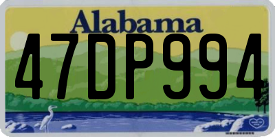 AL license plate 47DP994