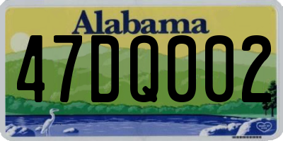 AL license plate 47DQ002