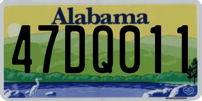 AL license plate 47DQ011
