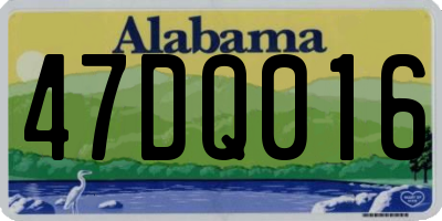 AL license plate 47DQ016