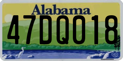 AL license plate 47DQ018