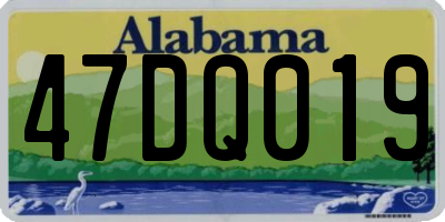 AL license plate 47DQ019