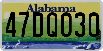 AL license plate 47DQ030