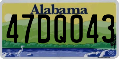 AL license plate 47DQ043