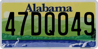 AL license plate 47DQ049