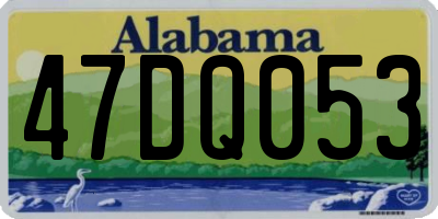 AL license plate 47DQ053
