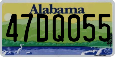 AL license plate 47DQ055