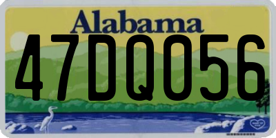 AL license plate 47DQ056